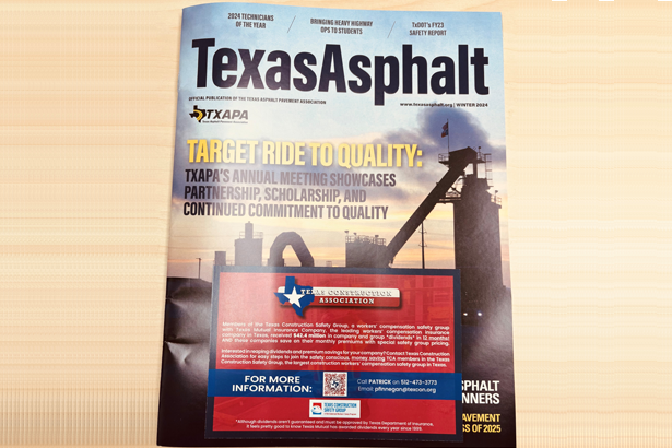 TCA Ad Insert In Winter 2024 TEXAS ASPHALT Magazine